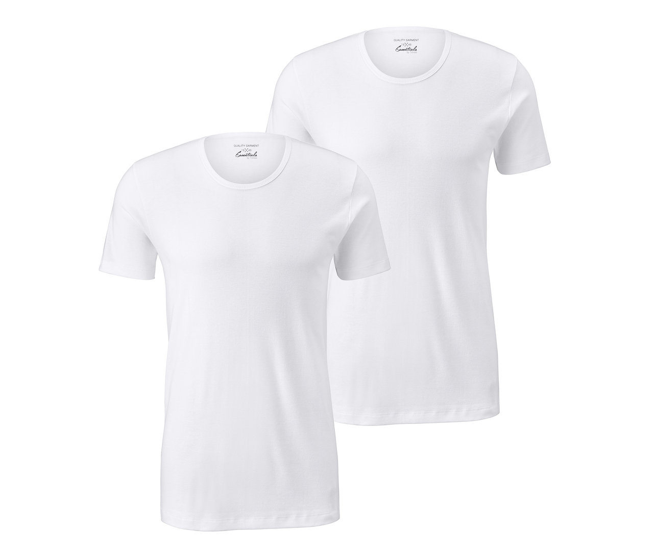 Deux maillots de corps blancs à manches courtes.