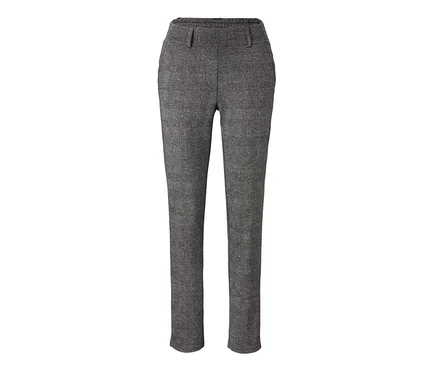 Pantalon de jogging gris à carreaux.
