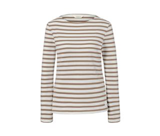 Beige-blanc à rayures