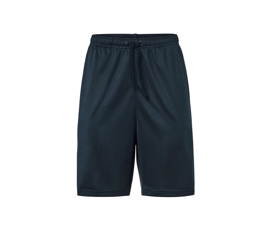 Un short de sport bleu marine.