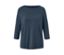 T-shirt fonctionnel bleu avec manches 3/4.