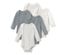 2x gris chiné, 3x blanc cassé
