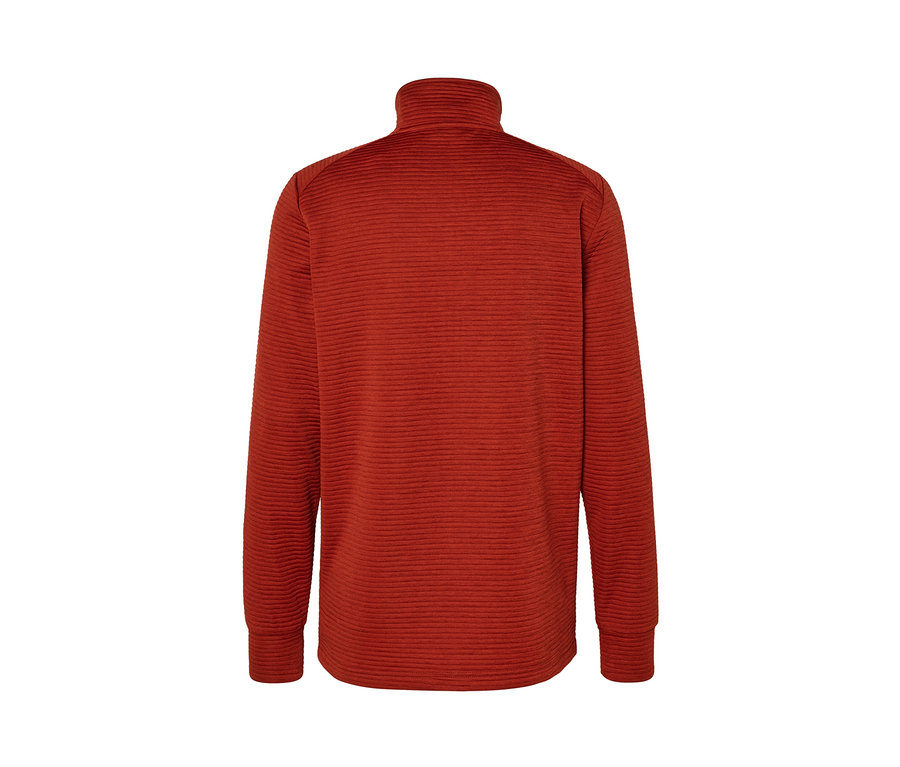 Veste fonctionnelle rouge.