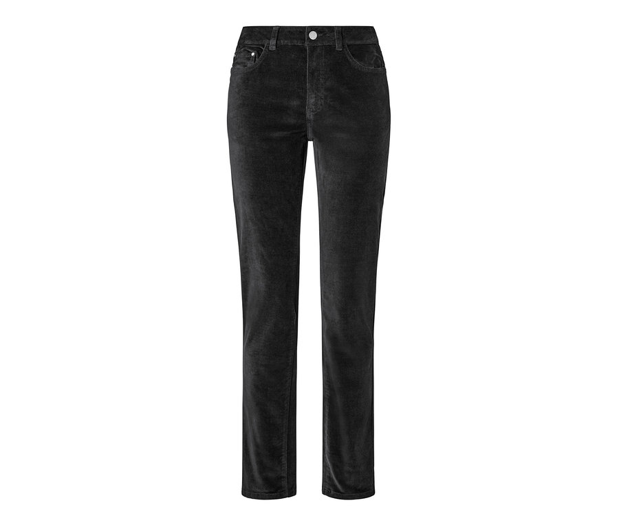 Pantalon en velours noir.