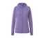 Veste de sport mauve chiné avec fermeture éclair.