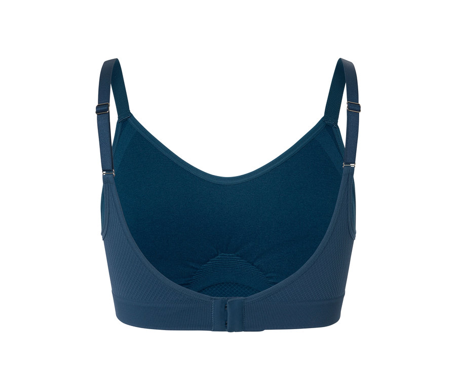 Détail d'un soutien-gorge de sport Seamless bleu d'un ensemble de 2.