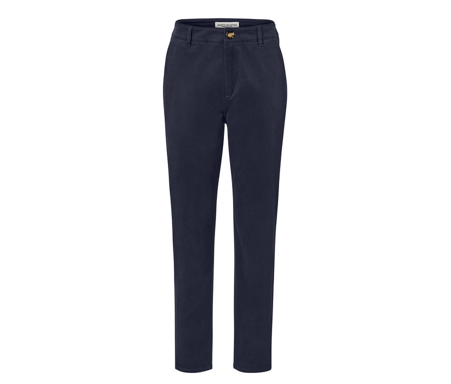 Pantalon chino bleu foncé.