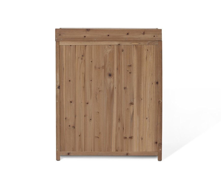Vue détaillée de la petite armoire de jardin »Tinus«.