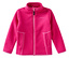 La veste polaire douillette JAKO-O avec col montant, de couleur fuchsia, est posée à plat.