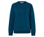 Un sweat-shirt bleu à manches longues et col rond.