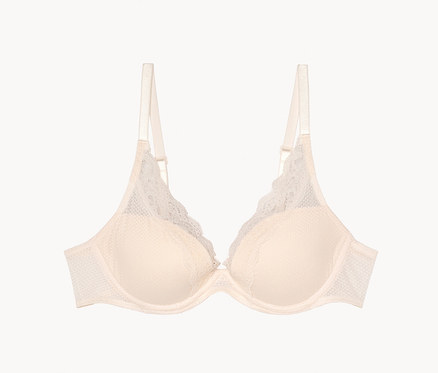 Soutien-gorge rembourré plongeant Passionata « Brooklyn », talc
