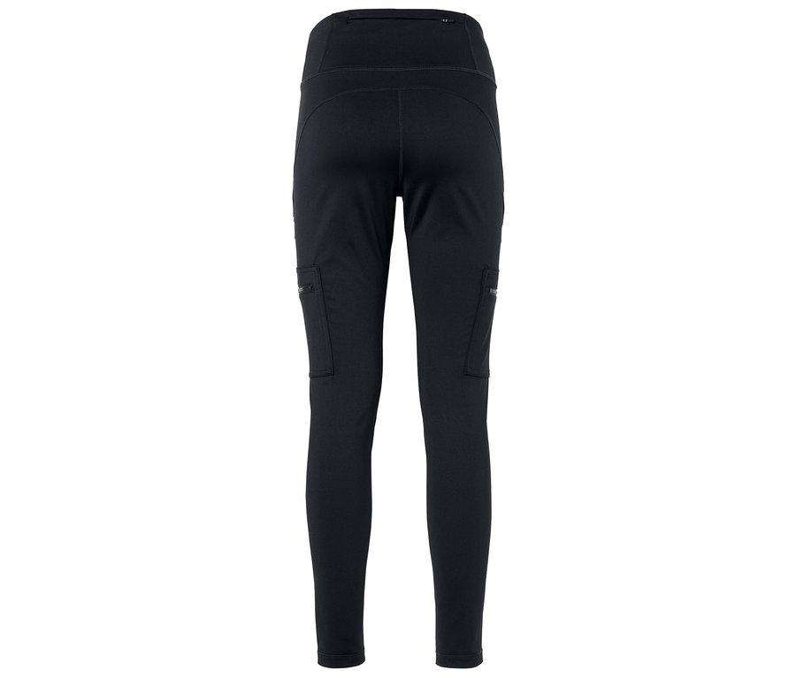 Legging noir avec poches vues de derrière.