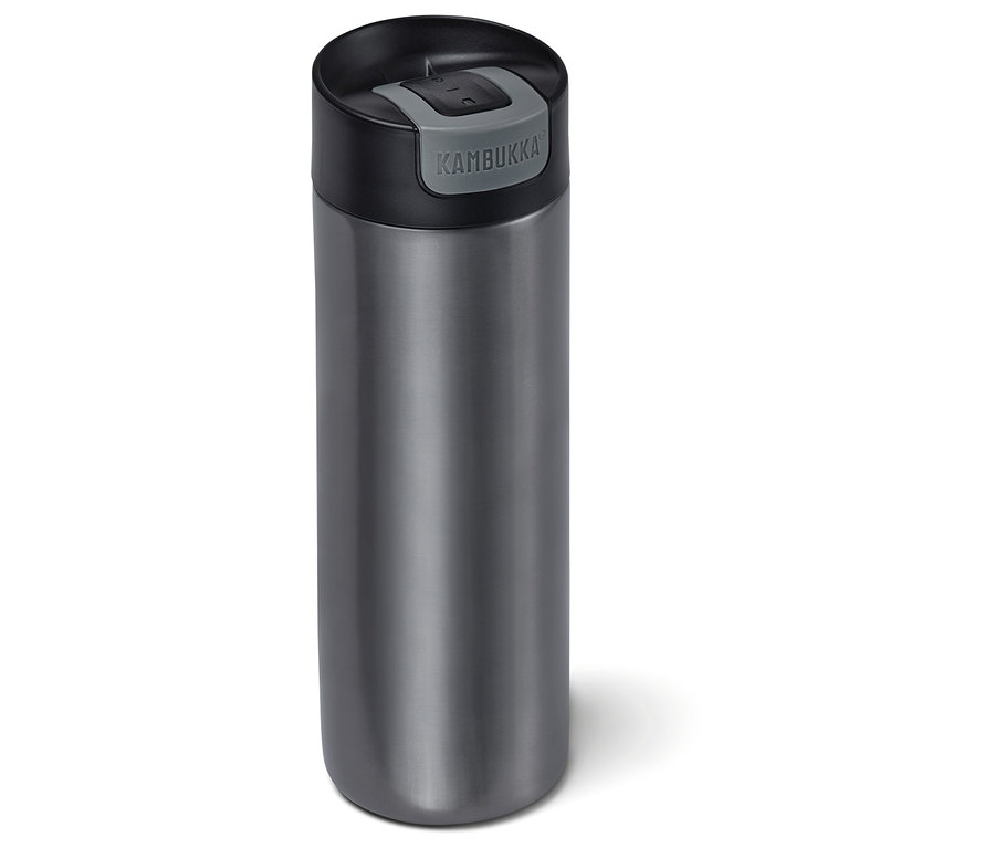 Un gobelet to-go Kambukka gris de 500 ml.