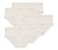 Cinq culottes beiges claires pour femmes sont posées les unes sur les autres.