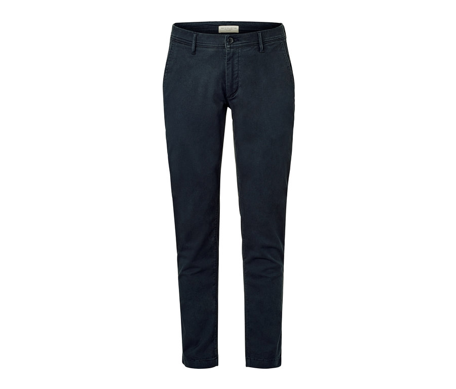 Pantalon chino bleu marine.
