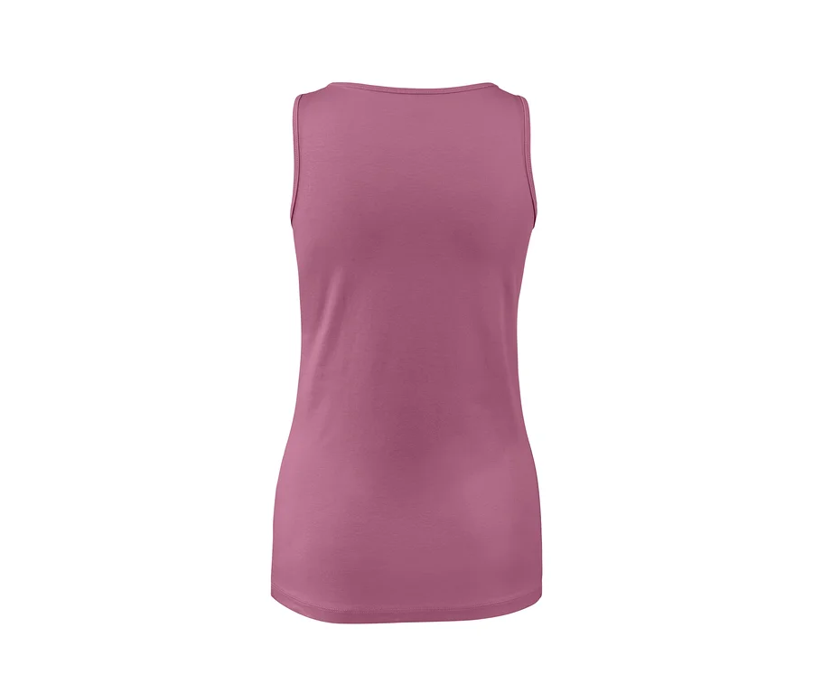 Vue arrière de 2 tops, mauve.
