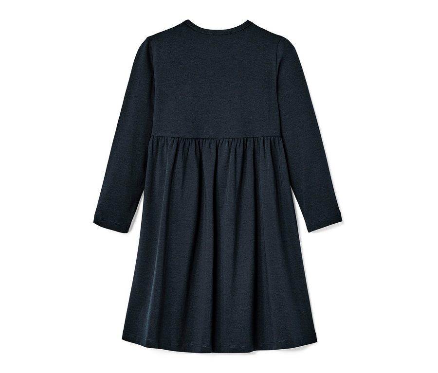 Robe en jersey bleu pour bébé.