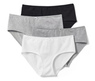 1x blanc, 1x noir, 1x gris chiné-blanc à rayures, 1x gris chiné