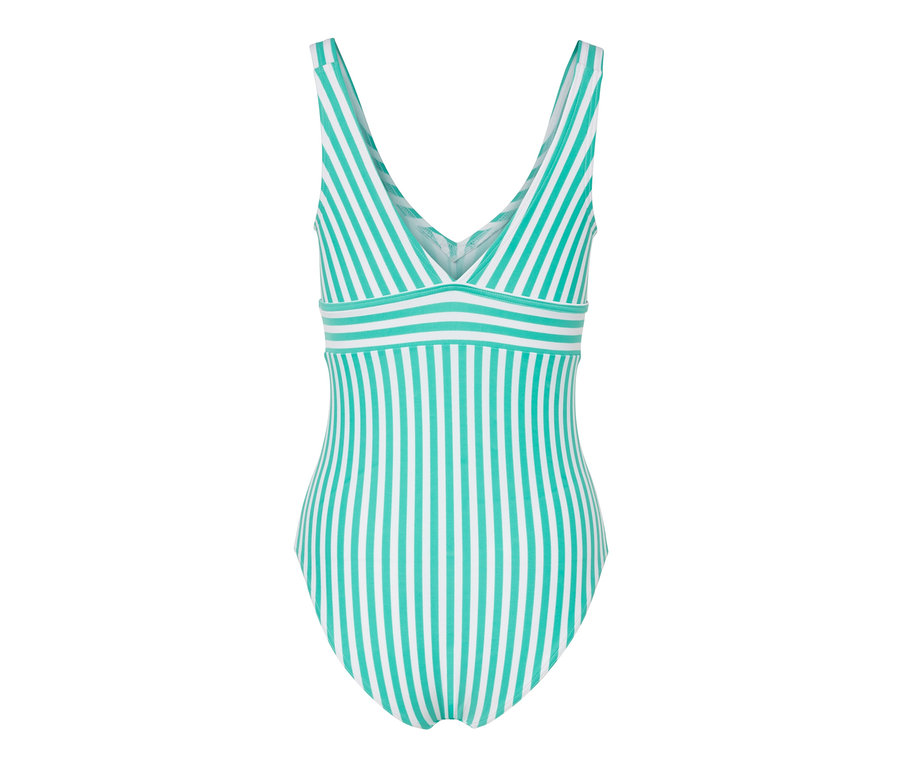 Maillot de bain à rayures.