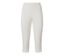 Pantalon 3/4 stretch blanc.