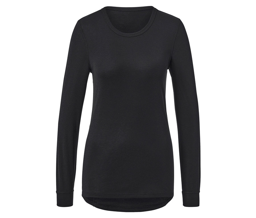 Sous-vêtement technique thermique noir à manches longues.