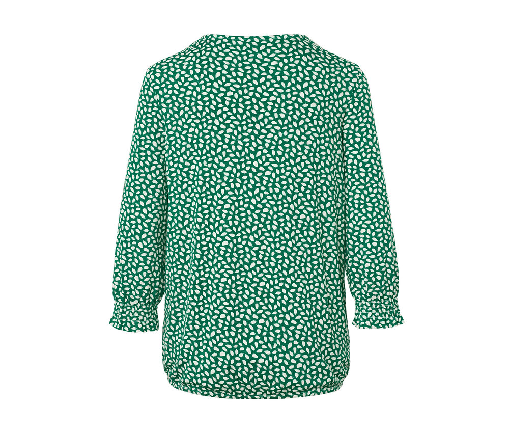 Blouse imprimée verte.