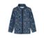 Veste en polaire bleue pour enfants avec motif spatial.