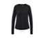 T-shirt de sport noir à manches longues.