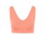 Gros plan d'un bustier sans couture couleur papaye.