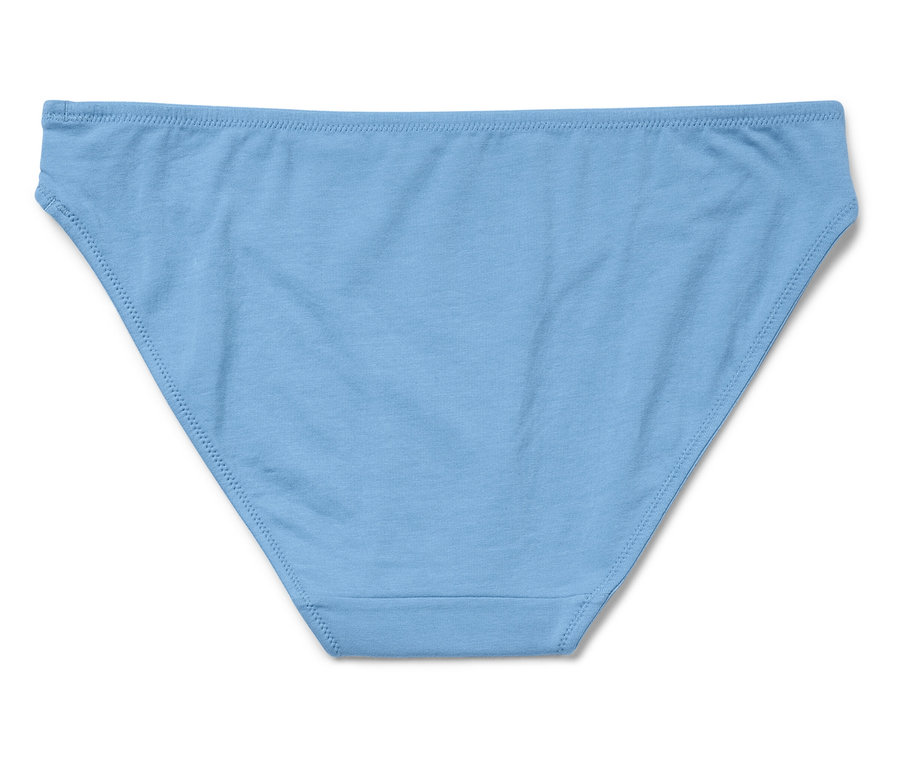 Culotte bleu clair sur fond blanc.