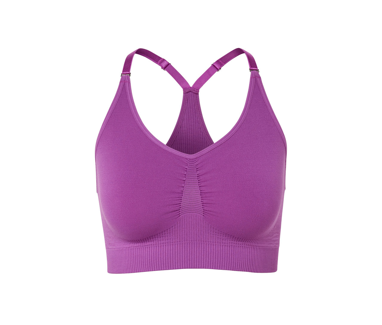 Une brassière de sport Seamless violette.