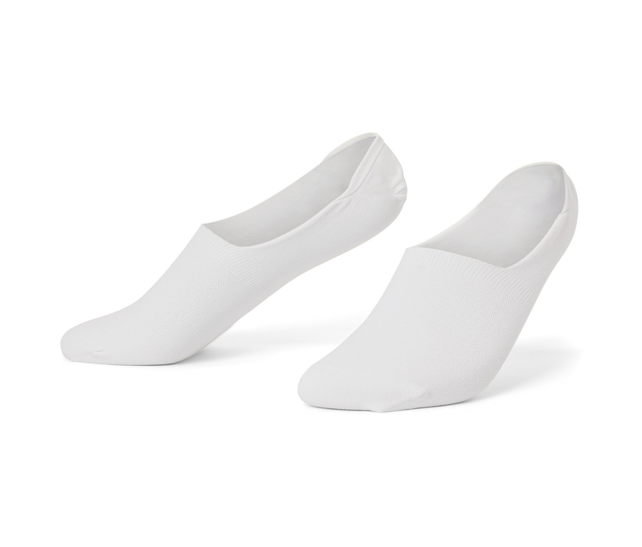 Deux paires de socquettes de sport blanches.