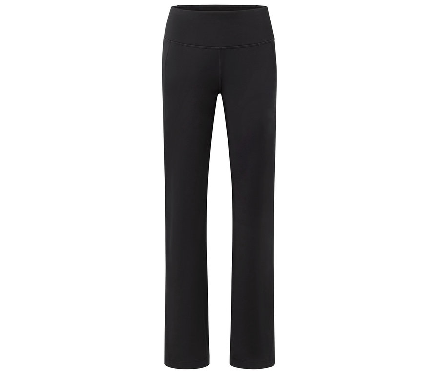 Pantalon de yoga noir à taille haute.