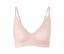 Soutien-gorge confort «bonded» rose avec bord festonné et fines bretelles.