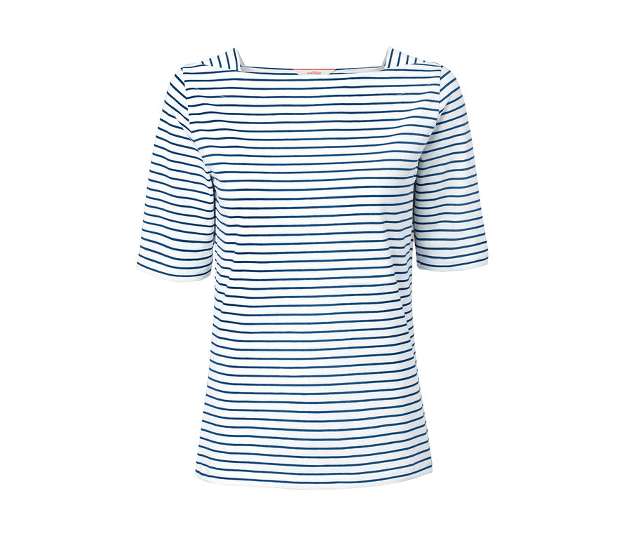 T-shirt demi-manches à rayures.