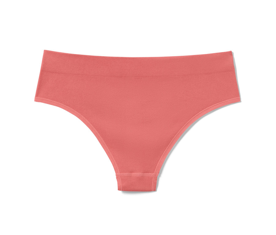 Un slip brésilien Seamless corail.