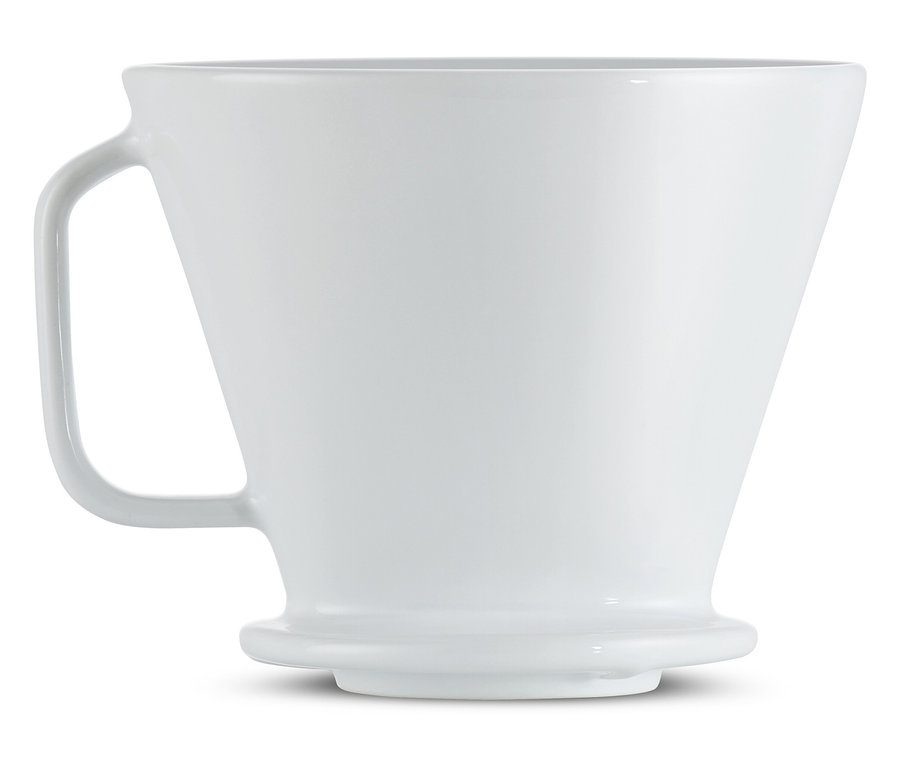 Filtre à café manuel, taille 4, blanc