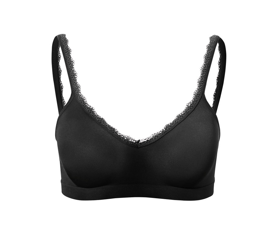 Soutien-gorge doux Seamless noir.