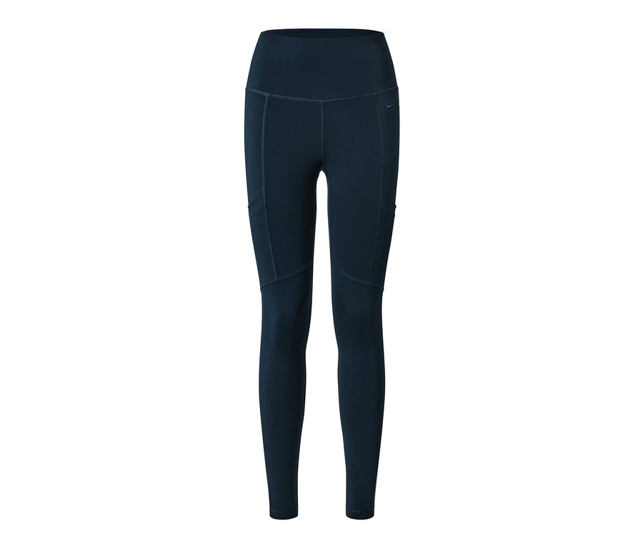 Legging d'extérieur bleu marine avec poches.