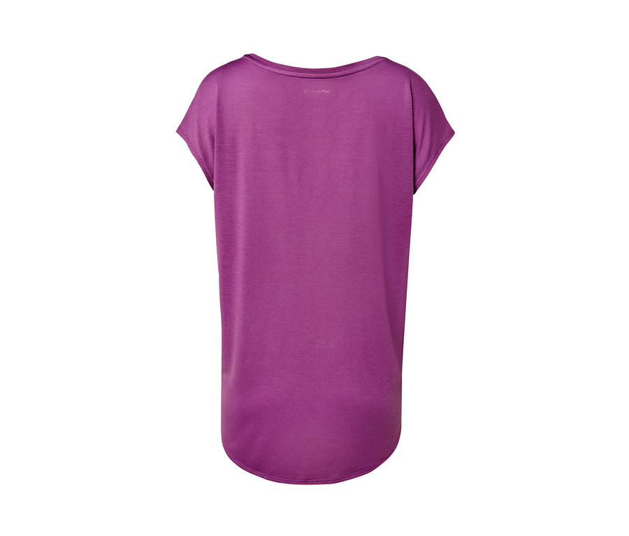 T-shirt de sport violet.