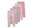 Cinq leggings pour enfant, motif princesse, de différentes couleurs.