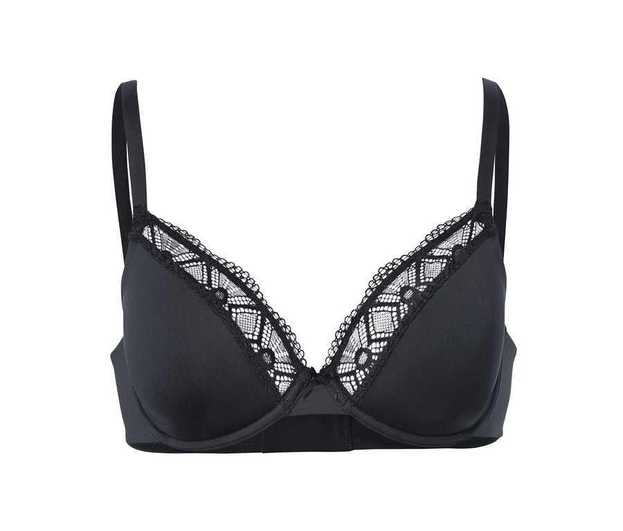 Soutien-gorge à armatures noir.