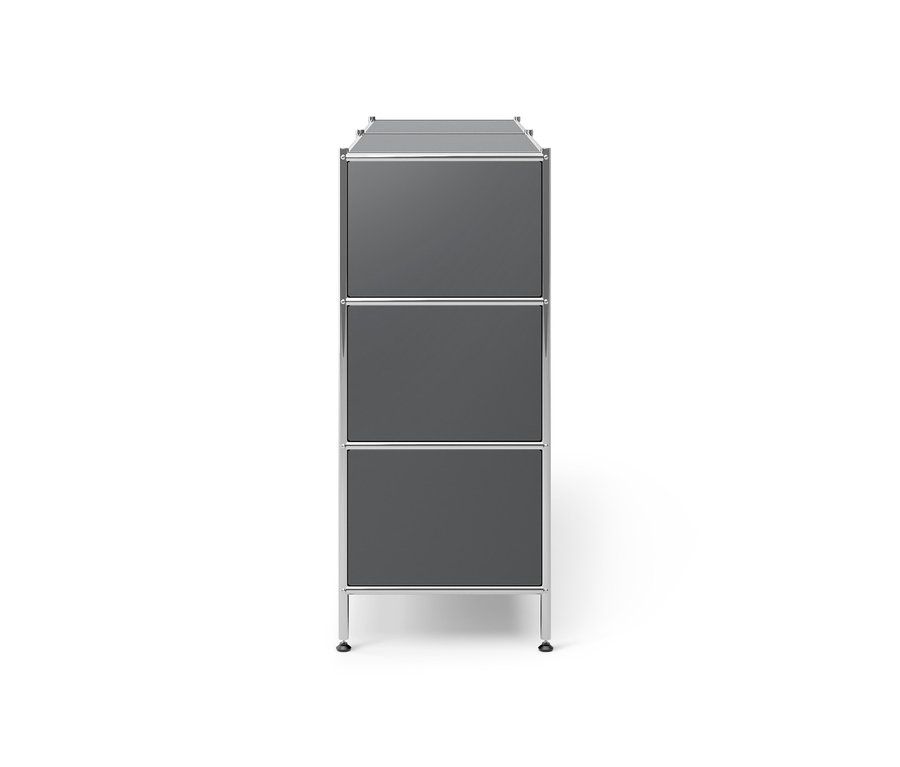 Commode en métal gris « CN3 » avec 6 tiroirs.