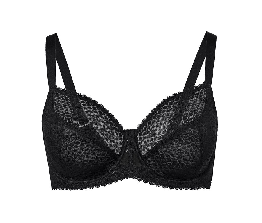 Soutien-gorge à armatures noir.