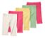 5 Leggings 3/4 pour enfant, rose vif - 4 couleurs