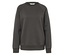 Sweat-shirt gris foncé à manches longues sur fond blanc.