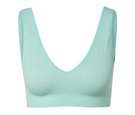 Soutien-gorge sans coutures structuré bleu clair.