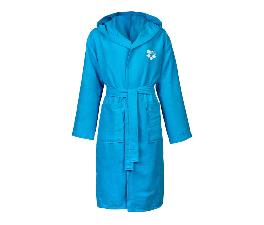 Peignoir en microfibre bleu arena Zeal pour enfant.
