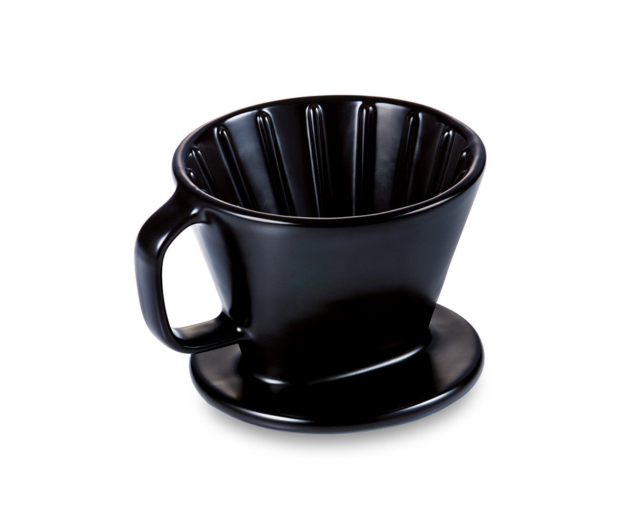 Filtre à café manuel noir, taille 101.