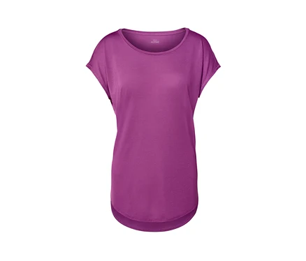 T-shirt de sport violet.
